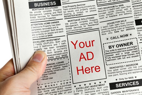 Types of Advertising: newspaper